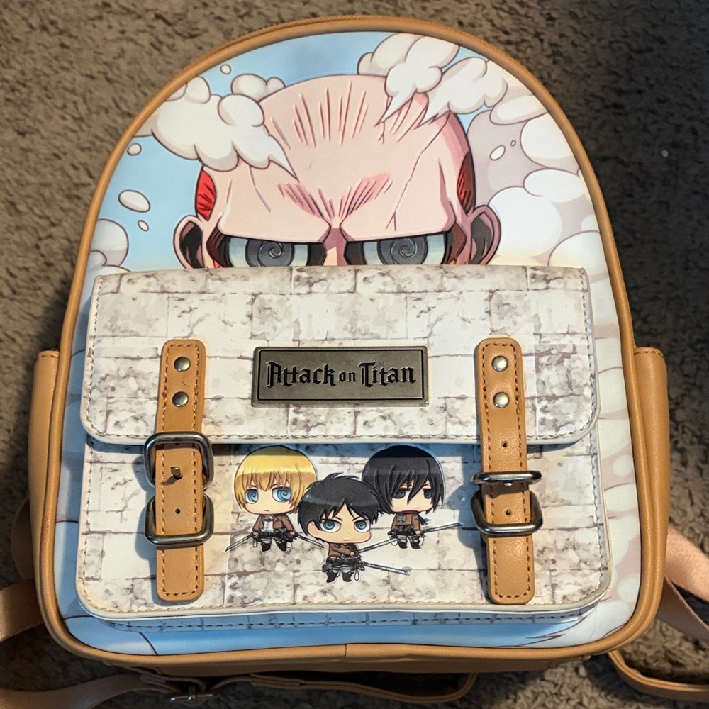 For theposhjuicebox Bioworld Attack on Titan Chibi Characters Backpack